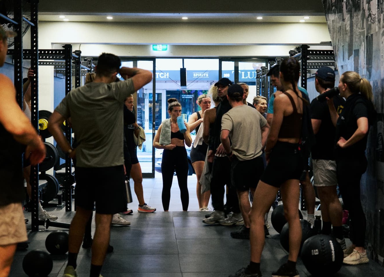 Undercard Strength members gathered on the Paddington studio floor after class